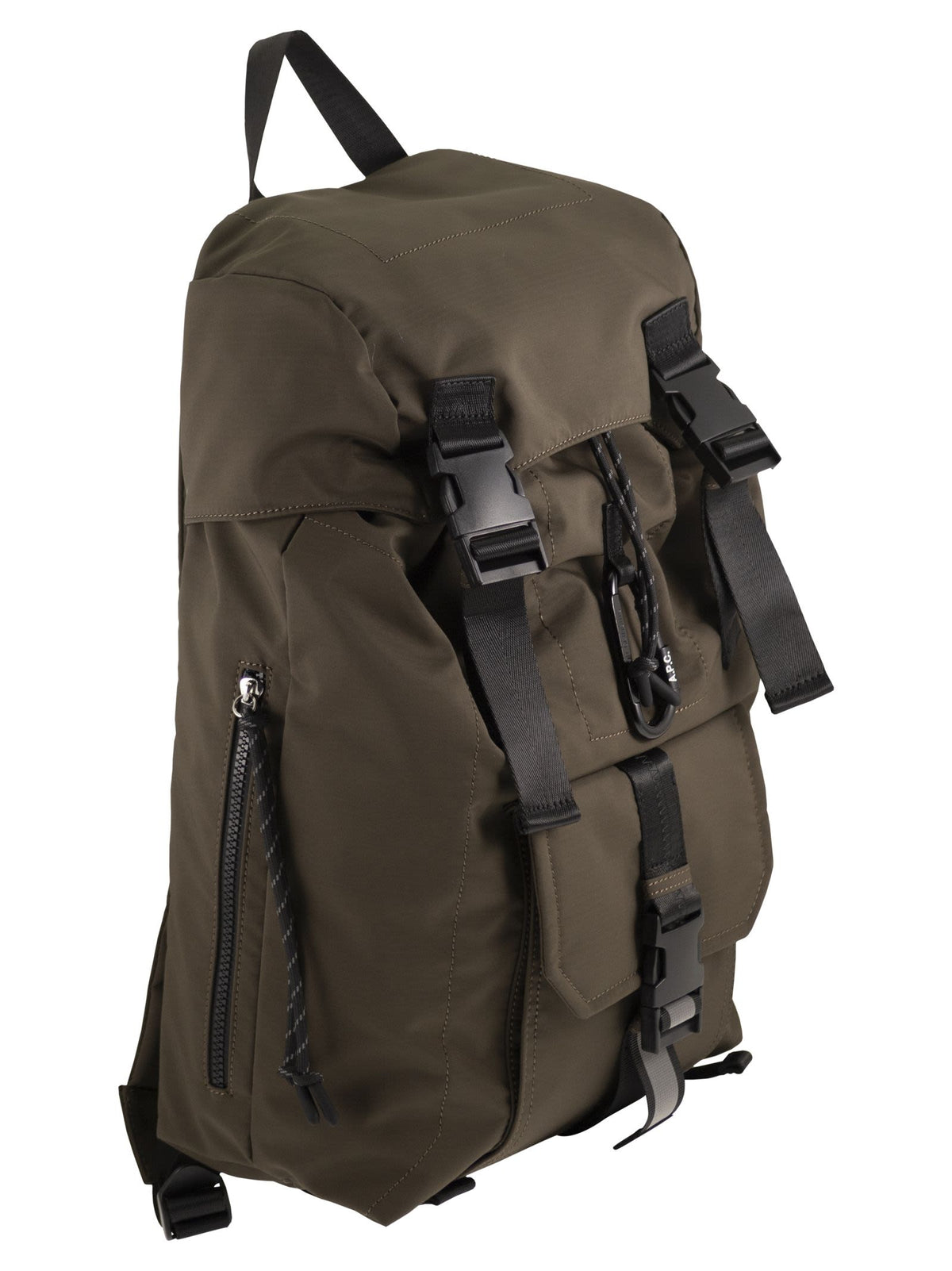 A.P.C. Men Nylon Backpack With Buckles And Pockets