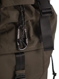 A.P.C. Men Nylon Backpack With Buckles And Pockets