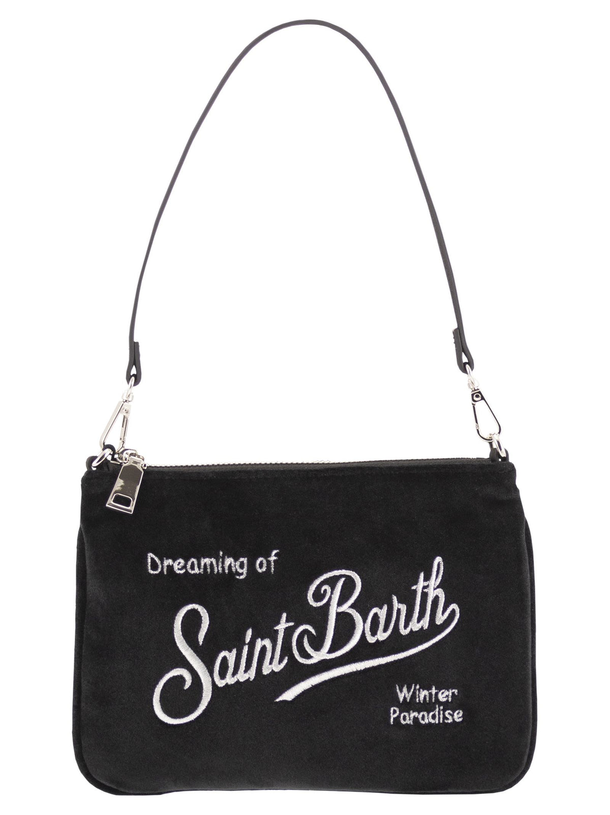 Mc2 Saint Barth Women Parisienne Mini - Velvet-Effect Shoulder Bag