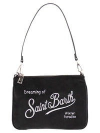 Mc2 Saint Barth Women Parisienne Mini - Velvet-Effect Shoulder Bag