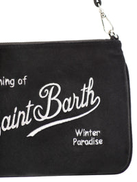 Mc2 Saint Barth Women Parisienne Mini - Velvet-Effect Shoulder Bag