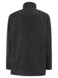 Herno Men Double-Breasted Coat In Wool Blend