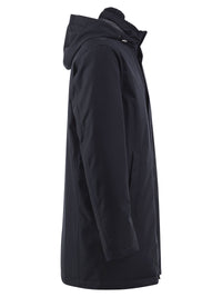 Herno Men Hooded Parka With Knitted Inner Collar