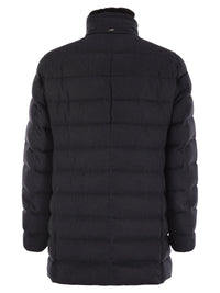 Herno Men Down Jacket With Fur Collar