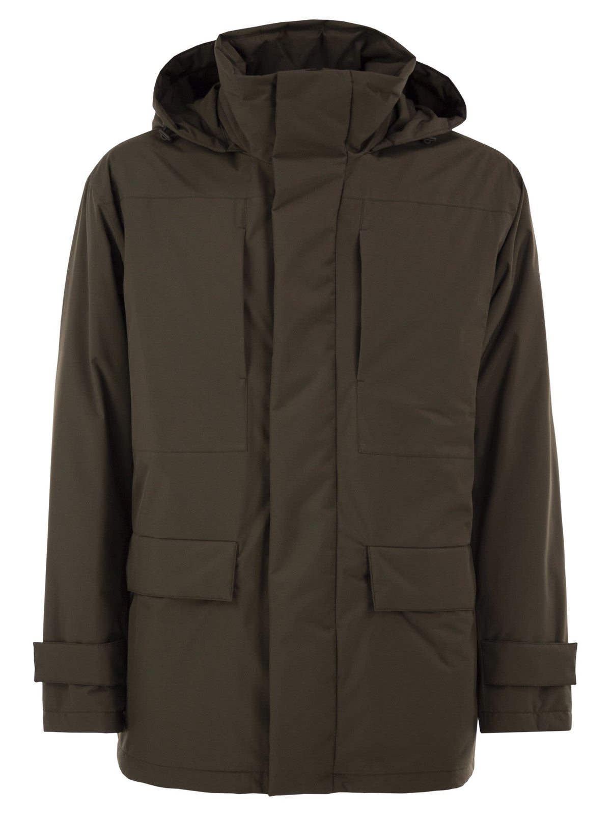 Herno Men Technical Hooded Padded Parka