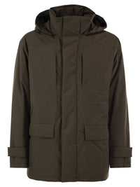 Herno Men Technical Hooded Padded Parka