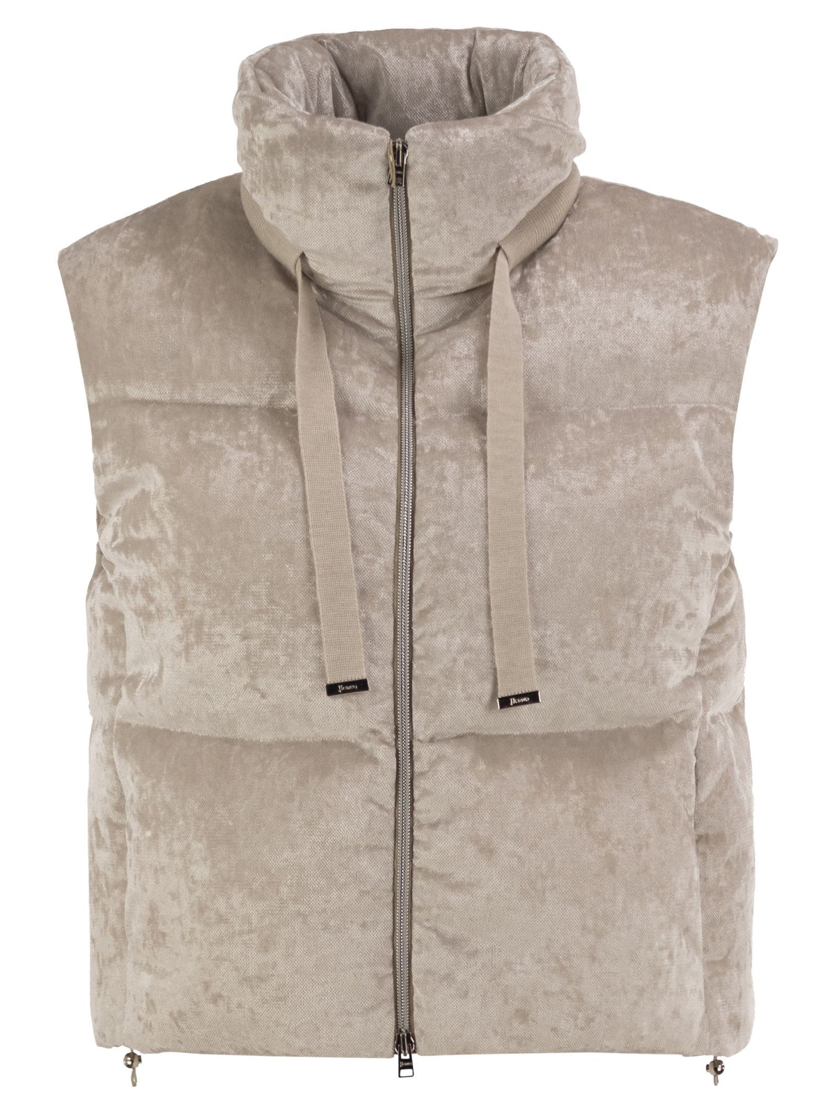 Herno Women Velvet-Effect Padded Gilet