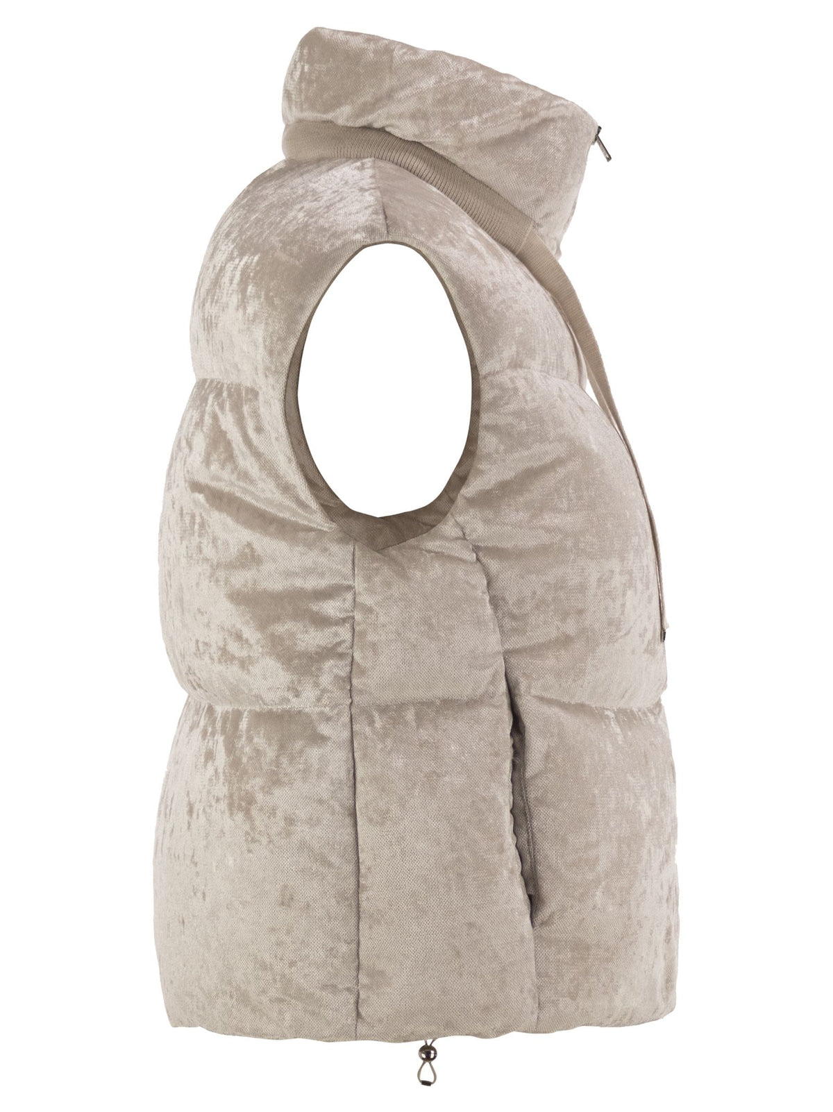 Herno Women Velvet-Effect Padded Gilet