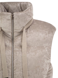 Herno Women Velvet-Effect Padded Gilet