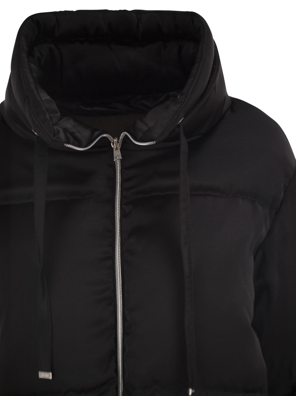 Herno Women High-Neck Down Jacket With Drawstring Collar