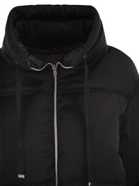 Herno Women High-Neck Down Jacket With Drawstring Collar