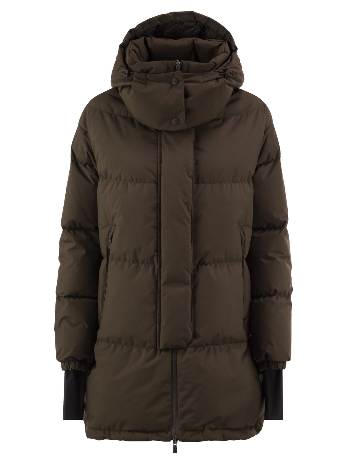 Herno Women Medium 2-Layer Hooded Down Jacket
