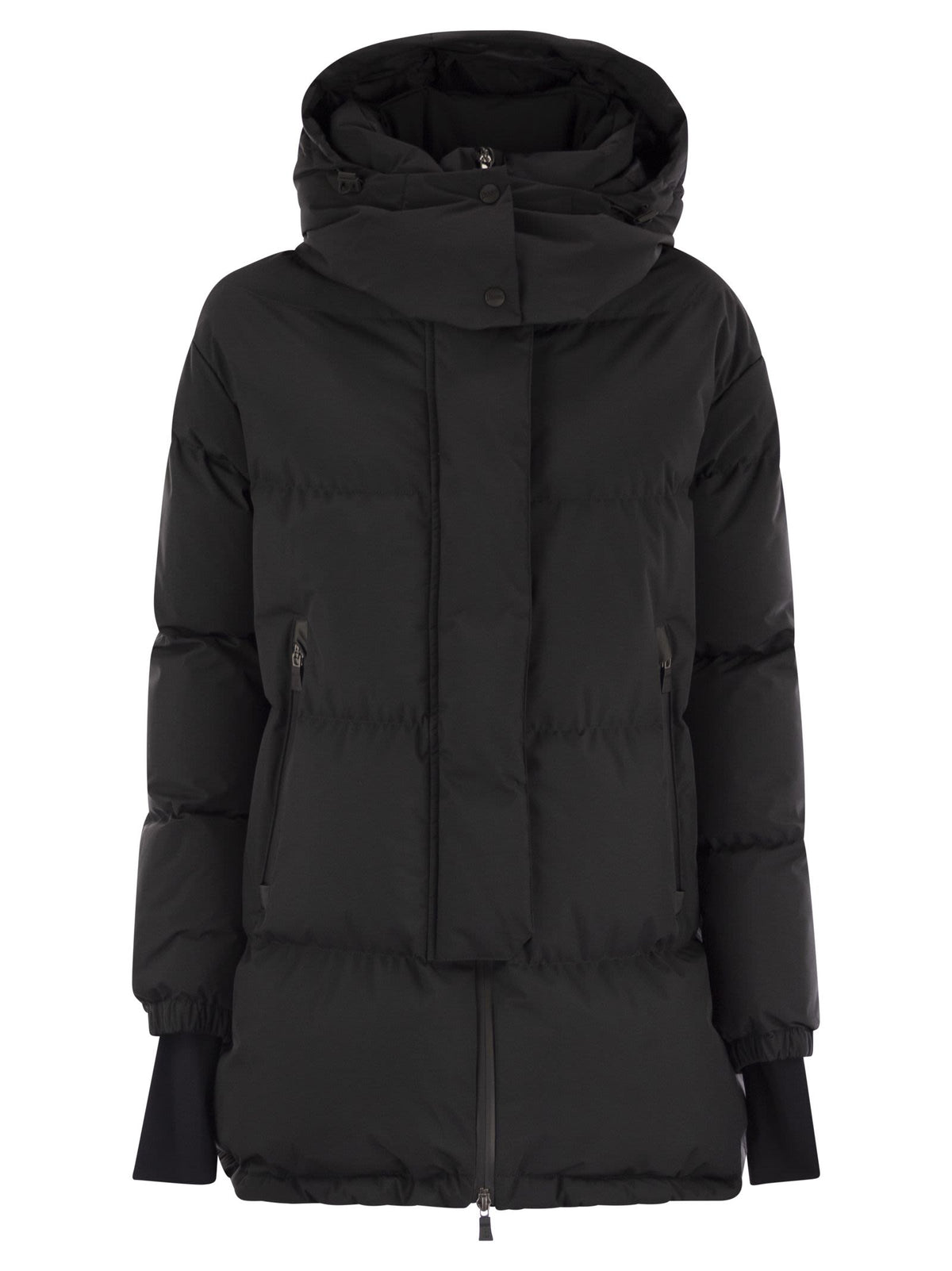 Herno Women Medium 2-Layer Hooded Down Jacket