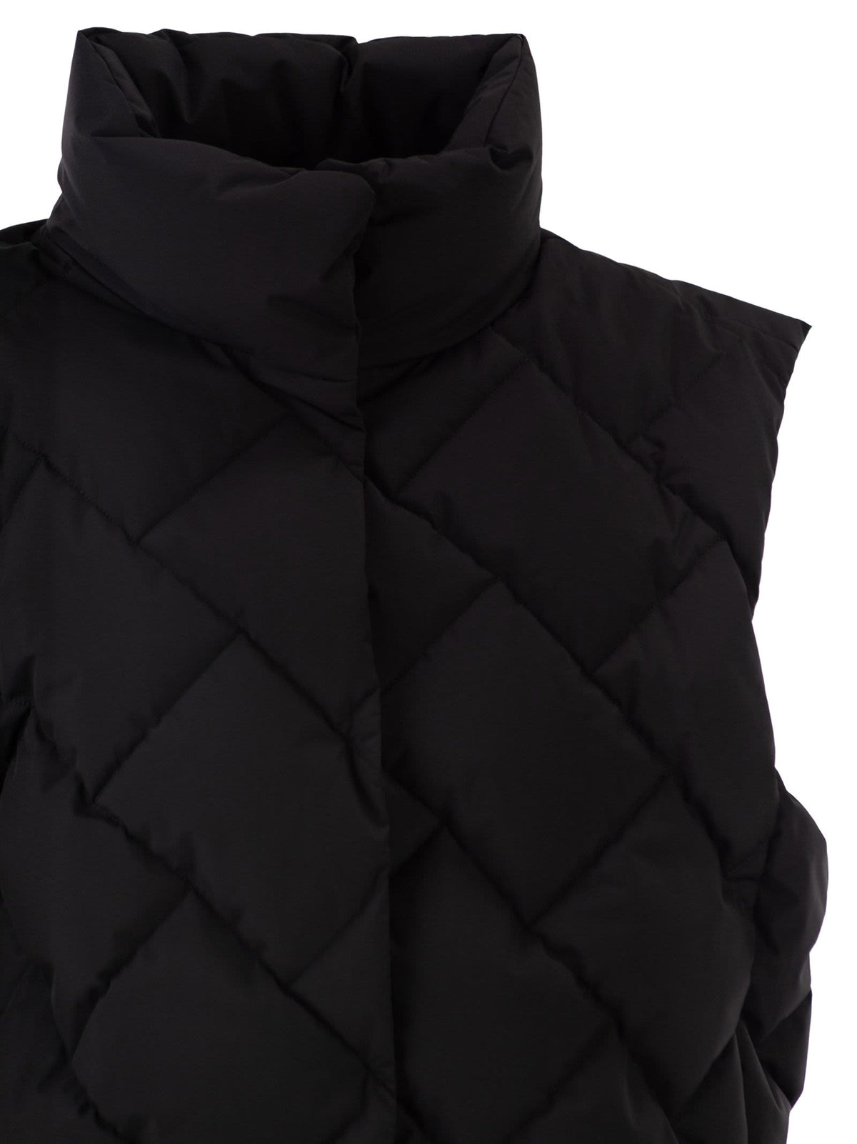 HERNO Herno Women Matt Nylon Down Jacket With Detachable Sleeves