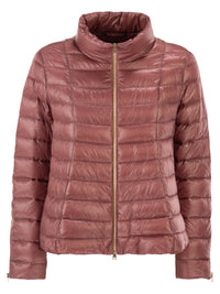 Herno Women Ultra-Light Satin Down Jacket With Flared Back