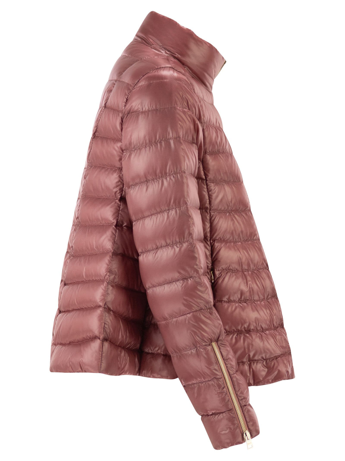 Herno Women Ultra-Light Satin Down Jacket With Flared Back