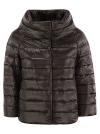 Herno Women Mini Cape With Jewelled Sleeves