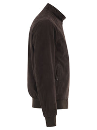 Herno Men Suede Goatskin Bomber Jacket