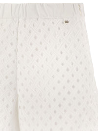 Herno Women Perforated Shorts With Geometric Shapes