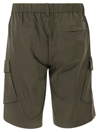 Herno Men Technical Fabric Cargo Bermuda Shorts