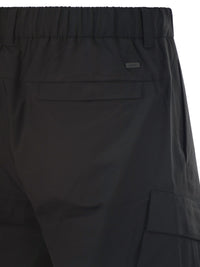 Herno Men Technical Fabric Cargo Bermuda Shorts