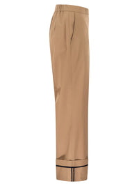 Herno Women Cotton Trousers With Maxi Turn-Ups