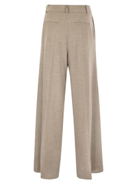 HERNO Herno Women Resort Trousers In Melange Fabric