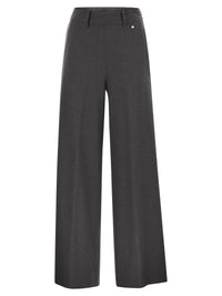 Herno Women Resort Trousers In Melange Fabric