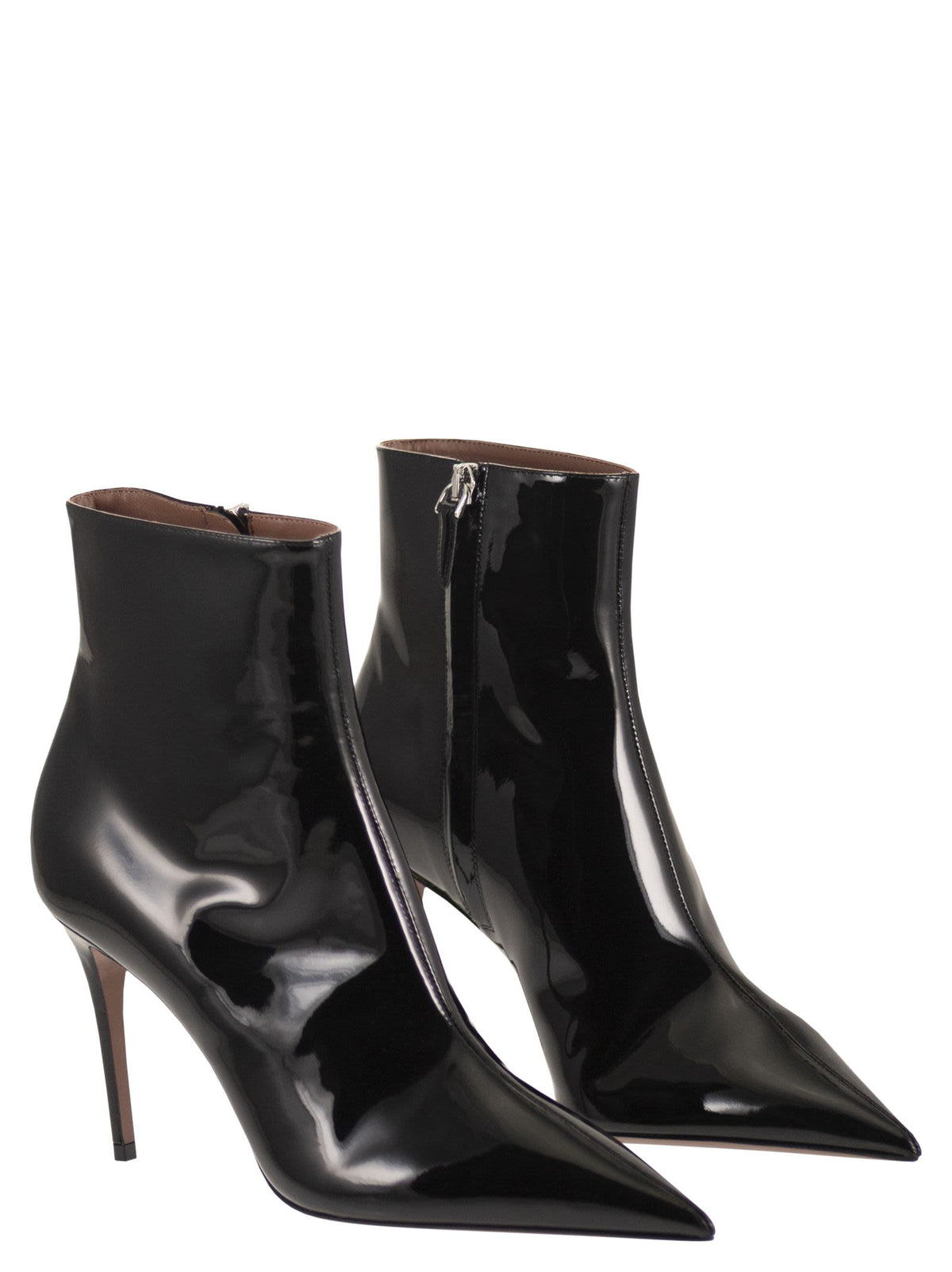 Paris Texas Women Vera Ankle Boot 85 - Patent Leather Stiletto Ankle Boots