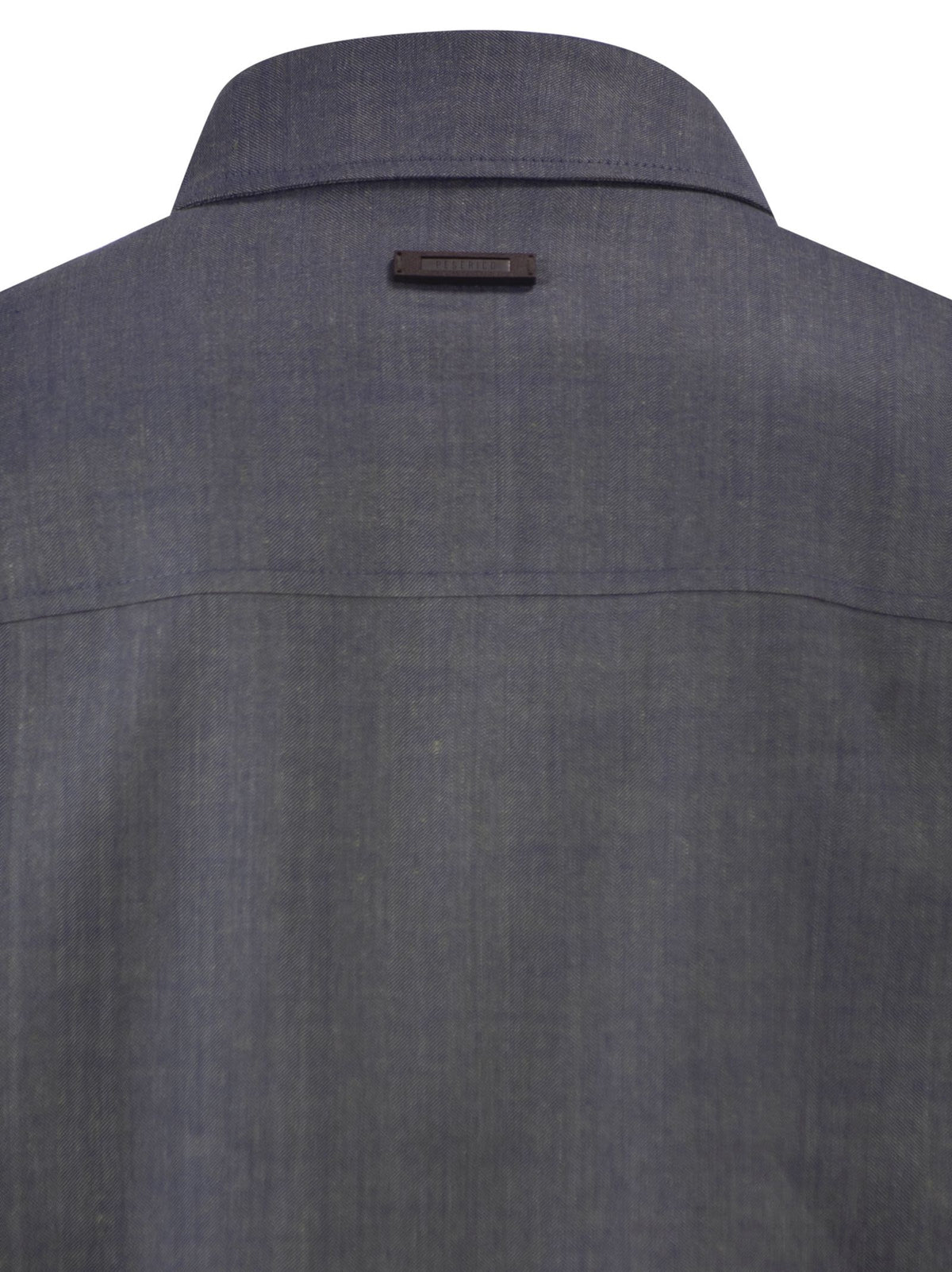 Peserico Men Lightweight Linen And Wool Blend Jacket With Patch Pockets