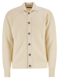 PESERICO Peserico Men English Ribbed Wool Cardigan