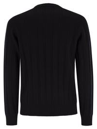Peserico Men Wool And Cashmere Ribbed Jumper