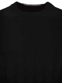 Peserico Men Wool And Cashmere Ribbed Jumper
