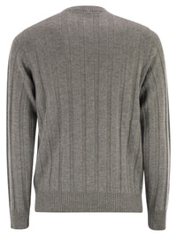 PESERICO Peserico Men Wool And Cashmere Ribbed Jumper