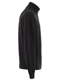 Peserico Men Virgin Wool And Cashmere Zip Cardigan