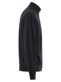 Peserico Men Virgin Wool And Cashmere Zip Cardigan