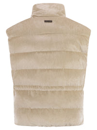 Peserico Women Down And Viscose Velvet Waistcoat