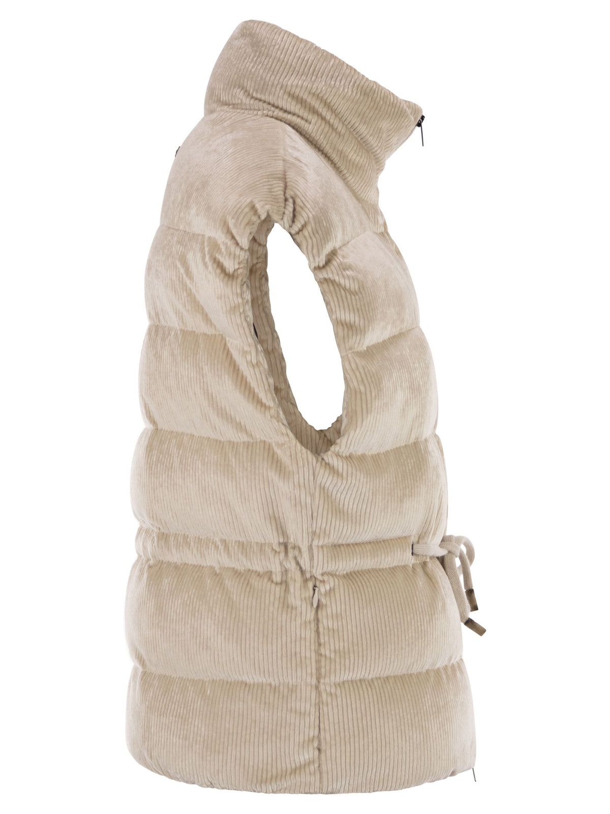 Peserico Women Down And Viscose Velvet Waistcoat