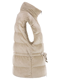 Peserico Women Down And Viscose Velvet Waistcoat