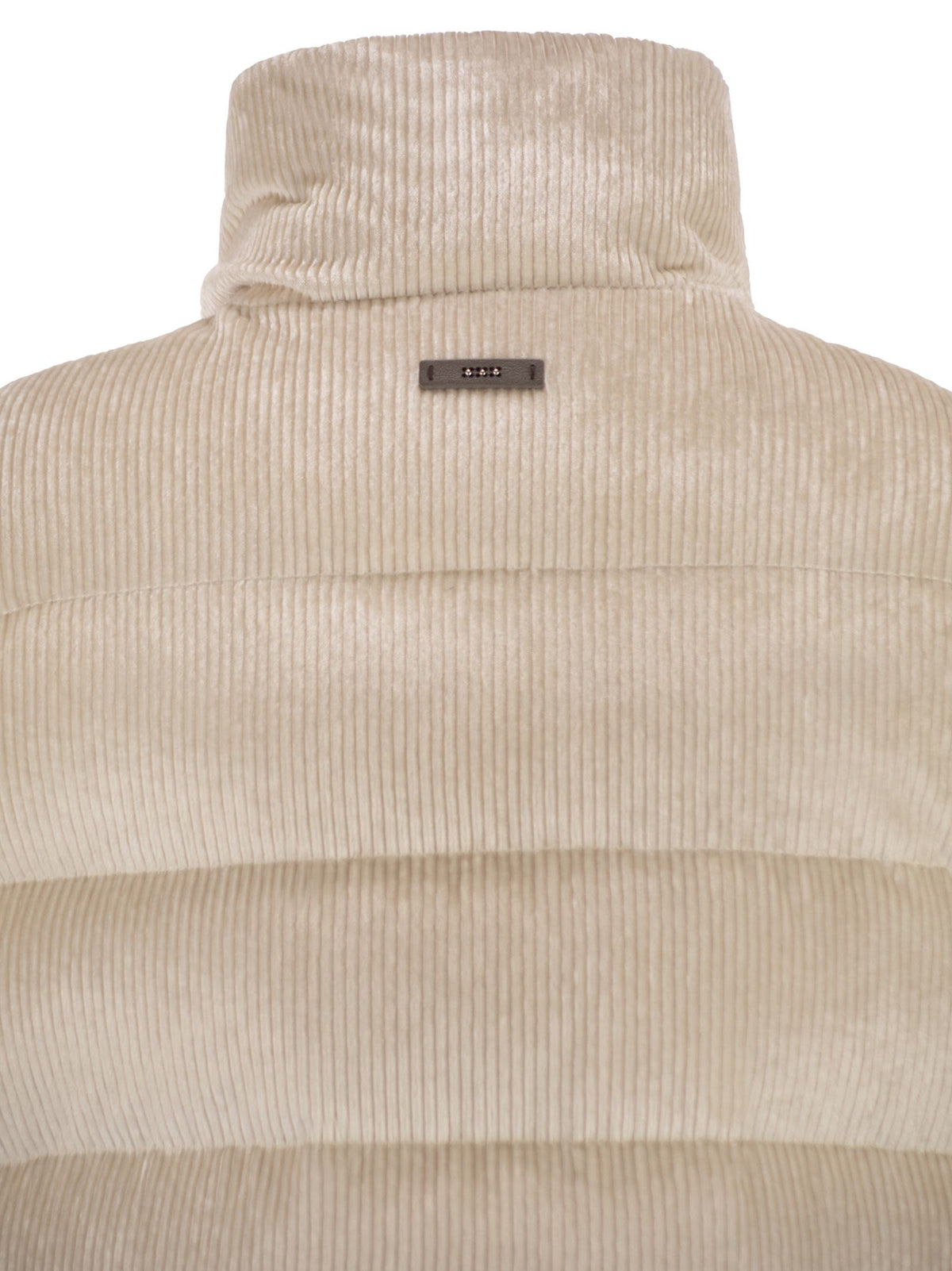 Peserico Women Down And Viscose Velvet Waistcoat