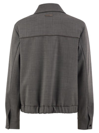 PESERICO Peserico Women Stretch Wool Blend Bomber Jacket