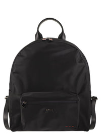 KITON Kiton Men Technical Nylon And Calfskin Backpack