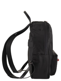 KITON Kiton Men Technical Nylon And Calfskin Backpack