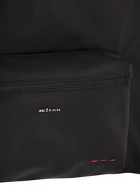KITON Kiton Men Technical Nylon And Calfskin Backpack