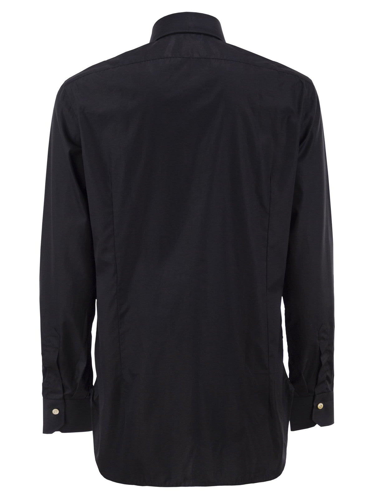 KITON Kiton Men Pure Cotton Shirt With Spread Collar