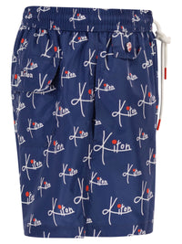 Kiton Men Short Patterned Swim Boxers