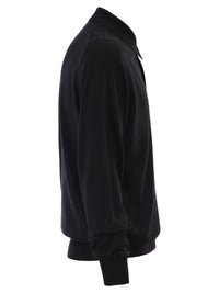 KITON Kiton Men Long-Sleeved Wool Polo Shirt