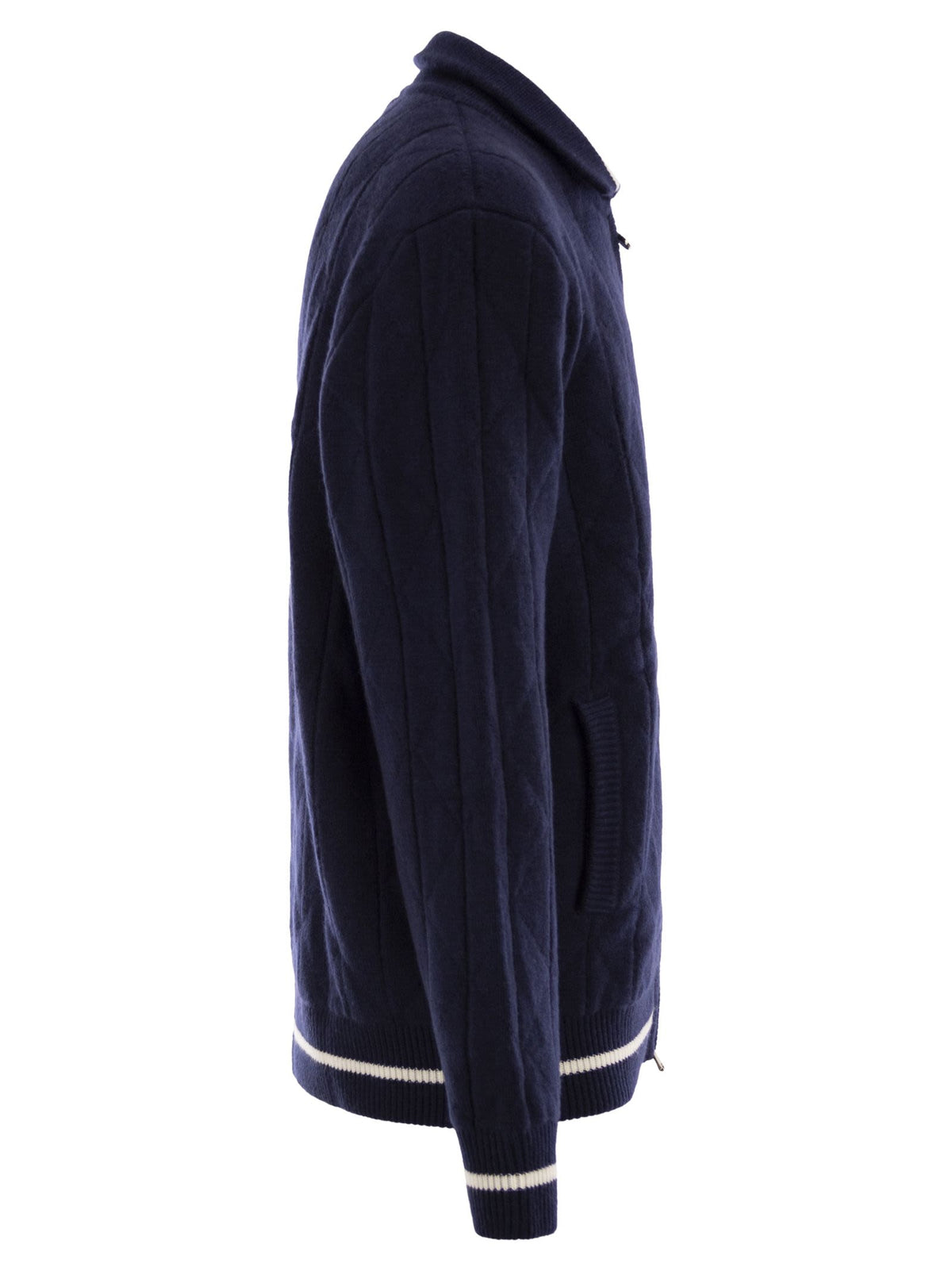 Kiton Men Cashmere Bomber Jacket