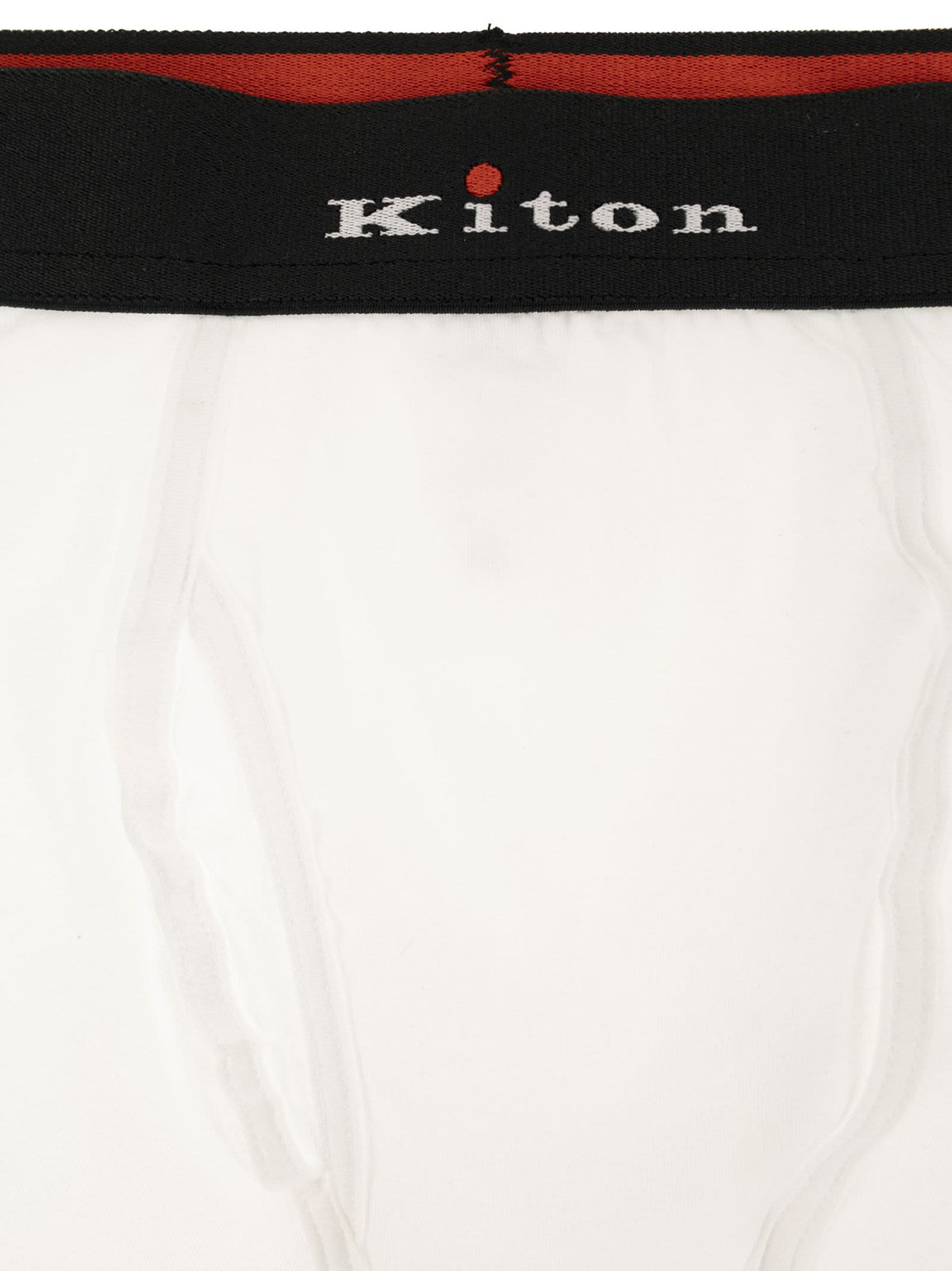 Kiton Men Stretch Cotton Boxer Briefs With Logo