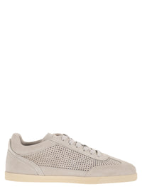 KITON Kiton Men Perforated Calfskin Sneakers